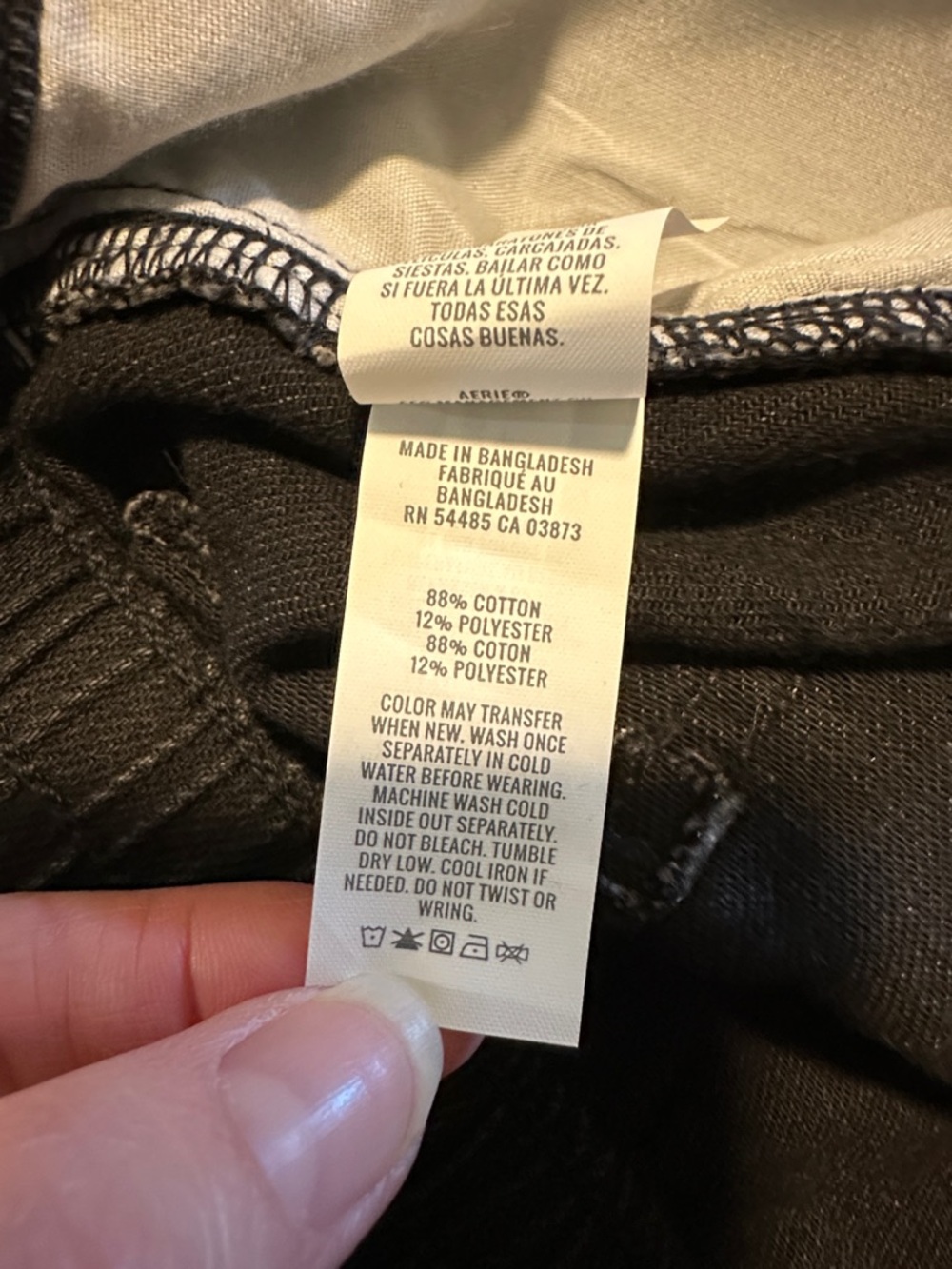 NWT Aerie Black Denim Shorts Sz L - Picture 8 of 8